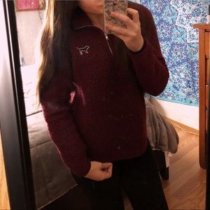 PINK Sherpa Quarter Zip